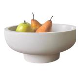OAKOA Concrete Fruit Bowl for Kitchen Counter - Large Decorative Bowls for Home Decor - Modern Key Bowl for Entryway Table - Pedestal Bowl for Keys - Retail: $60