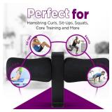 LoGest Wall Mounted Nordic Hamstring Curl Machine - Compact Fitness Training Equipment - Steel and Foam Padded Ankle Bar Versatile Workout Tool for Nordic Curls Spanish Squats Sit-Ups Core Twists and 