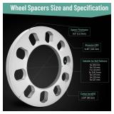 QIAOAUTOCC 4PCS Universal Wheel Spacers 12 Inch (12mm) for 5 Lug Wheel Spacers Vehicles Fits Bolt Patterns 5x4.25, 5x110, 5x112, 5x4.5, 5x115, 5x120, 5x4.75, 5x5.0 Cars and Light Trucks - Retail: $40