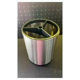 Rotating 3-compartment Utensil Bin