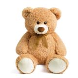 HollyHOME Big Teddy Bear Large Teddy Bear Stuffed Animal Birthday Valentines Day Plush for Kids and Girlfriend 36 inch Tan - Retail: $30