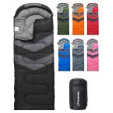 MalloMe Sleeping Bags for Adults Cold Weather and Warm - Backpacking Camping Sleeping Bag for Kids 10-12, Girls, Boys - Lightweight Compact Camping Essentials Gear Accessories Hiking Sleep Must Haves 