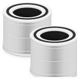 Core 300 Replacement Filter for LEVOIT Core 300 Core 300-P Core 300S Vortex Air Air Purifier, 3-in-1 H13 Grade True HEPA High-Efficiency Activated Carbon, Core 300-RF, 2 Pack, White - Retail: $26