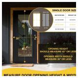 Iduontis Magnetic Screen Door - Fits Door Opening 36 x 82 in, Actual Screen Size 38\x83\in, Hands Free Mesh Partition,Heavy Duty Curtain Keeps Bugs Out, Frame Hook and Loop, Pet and Kid Friendly - Ret