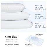 Inight Memory Foam Pillow - King Size, Back and Side Sleeper, Oeko-TEX and CertiPUR-US - Retail: $47