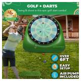 SWOOC Games®  Bull Chipper | Giant Golf Darts (Over 6ft Tall) w 10+ Golf Games | Backyard Game with Air Pump | Yard Game for Adults | Giant Outdoor Fun for Adults and Family | Outside Activity - 