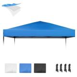 10×10 Canopy Replacement Top, Pop Up Canopy Replacement Tent Cover for Straight Leg Frame, Waterproof Canopy Top Cover for Garden Patio Camping (Top Only)(Blue) - Retail: $28