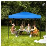 10×10 Canopy Replacement Top, Pop Up Canopy Replacement Tent Cover for Straight Leg Frame, Waterproof Canopy Top Cover for Garden Patio Camping (Top Only)(Blue) - Retail: $28