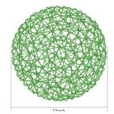 AHHFSMEI Paper Braided Round Placemats Set of 8 Natural Non-Slip Heat Resistant Table Mats for Dining Tables Woven Indoor Outdoor Place mats for(Forest Green,8) - Retail: $18