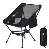 MOON LENCE Portable Camping Chair Backpacking Chair - The 4th Generation Ultralight Folding Chair - Compact, Lightweight Foldable Chairs for Hiking Mountaineering Beach - Retail: $37