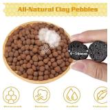Legigo 10 LB Organic Leca Clay Pebbles for Plants, 4mm-16mm 100percent Natural Leca Balls for Indoor Plants, Hydroton Clay Pebbles for Plants Hydroponic Aquaponics Growing Orchid Drainage Terrarium - 