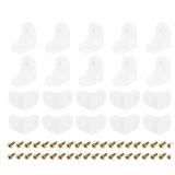 uxcell 20Pcs 90 Degree Plastic Corner Braces, 16.6x23.4x23.4mm Nylon Shelf Right Angle Brackets with Screws for Cabinets, Cupboards (White) - Retail: $8