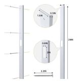24\ Interior Door Jamb Repair Kit for Interior Doors?Extended Door Strike Plate Reinforcement Plate for Interior Door Deadbolt, Fit Any Interior Door Jamb Door Frame (White) - Retail: $30in
