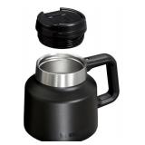 Stanley Tough-To-Tip Admiralfts Mug 20 oz | Twist-on Flip Open Lid | Wide Body with Non-Skid Rubber Base | Insulated Stainless Steel Coffee Cup | BPA-Free | Black 2.0 - Retail: $31