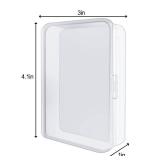 IOUKUKI 4 Pcs Blank Playing Card Cases, Clear Plastic Deck Box Holders for Game Cards and More - Retail: $7