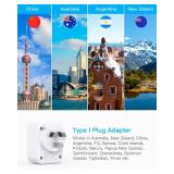 US to Australia New Zealand Power Plug Adapter, HANYCONY Type I Adapter Plug 2 Outlets 3 USB Ports(2 USB C), Australia Travel Plug Adapter for USA to Australian AU China Argentina Fiji Essentials - Re