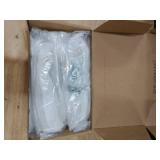 Haliwu 10 Pack 5 inch White Marble Grain Kitchen Cabinet Pulls Gold Dresser Drawer Handles, 2 Tone Square Hardware