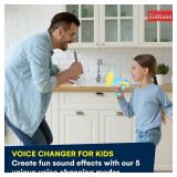 Kidzlane Voice Changer for Kids - Megaphone with LED Lights and 5 Sound Effects - Voice Changer Toy for Boys and Girls Age 5 and Up - Blue - Retail: $16