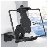 KDD Airplane Tablet Holder Mount, Adjustable Travel Essentials iPad Phone Stand with 360 Degree Rotation, Portable Tesla Model 3Y Car Headrest Mount Compatible with iPad, Phone, Switch - Retail: $20
