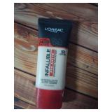 LftOreal Paris Cosmetics Makeup Infallible Pro-Matte Liquid Longwear Foundation, Classic Ivory, 1 fl oz - Retail: $10