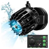 VIVOSUN Aquarium Wave Maker, 2113GPH Circulation Pump with Controller and Magnetic Suction Base, Adjustable Submersible Powerhead for 20-60 Gal FreshwaterSaltwater Fish Tank, 25W - Retail: $47