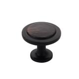 Alzassbg 25 Pack Oil Rubbed Bronze Cabinet Knobs, 1-14 Inch Diameter Round Kitchen Knobs for Cabinets and Drawers AL6012ORB - Retail: $36