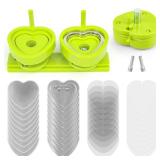 Heart Shaped Button Maker Interchangeable Die Mold 58 MM for Slide Rail Button Maker Machine Button Part Supplies Accessories for Pin Press Machine - Retail: $36