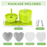 Heart Shaped Button Maker Interchangeable Die Mold 58 MM for Slide Rail Button Maker Machine Button Part Supplies Accessories for Pin Press Machine - Retail: $36