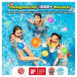 12Pcs Reusable Water Balloons, Pool Beach water Toys for Boys and Girls, Outdoor Summer Toys for Kids Ages 3-12 - Retail: $30