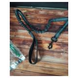 rabbitgoo Tactical Bungee Dog Leash with Shock Absorption, Military Training Leash with 2 Padded Control Handles for Medium Large Dogs, 5.2FT, Black - Retail: $14