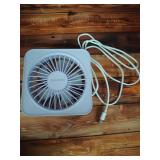Gaiatop USB Desk Fan, 5 Inch Small Portable Table Desktop Fans with Strong Wind Ultra Quiet 3 Speeds and 180° Tilt Folding, Mini Personal Cooling Essentials For Office Home Bedroom Dorm Kitchen Purpl