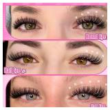 Fluff Lash Extension Kit Wispy Eyelash Extension Kit 10-18MM Natural Lash Clusters 180PCS Cluster Eyelash Extensions with Lash Bond and Remover and Lash Applicator DIY Lashes Extension by Pleell - Ret