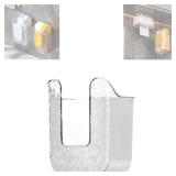 Kitchen Wipes Storage Box, 2024 New Non-Slip Flushable Wipes Holder for Bathroom Toilet, Wall-Mounted Clear Wet Tissue Dispenser Container Box No Punching Refillable Keeps Baby Wipes Fresh Case - Reta