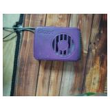O2COOL Battery Powered Deluxe Necklace Fan For Personal Cooling With Adjustable Lanyard (Purple) - Retail: $10