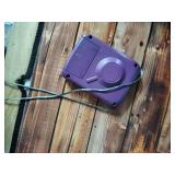 O2COOL Battery Powered Deluxe Necklace Fan For Personal Cooling With Adjustable Lanyard (Purple) - Retail: $10