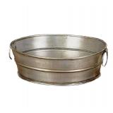 The Country House Collection 82784 Tin Wash Tub, 8.25-inch Diameter - Retail: $21