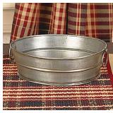 The Country House Collection 82784 Tin Wash Tub, 8.25-inch Diameter - Retail: $21