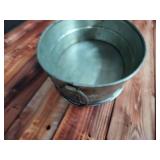 The Country House Collection 82784 Tin Wash Tub, 8.25-inch Diameter - Retail: $21
