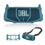GETGEAR Silicone Cover Sleeve for JBL Charge 5 - Portable Bluetooth Speaker, Featured Design with More Protection, Best Matching in Shape and Color (Blue) - Retail: $17