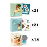 Disney Moana Party Favors Bulk Set ~ Bundle with 60 Pieces Favor Boxes with Stickers, Tattoos and Stampers for Kids Birthday Party | Moana Classroom Prize Boxes - Retail: $19