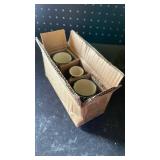 Nordring Kristina Stoneware Egg Cups  Set of 3 Handmade Ceramic Egg Holders with Patterned Stamp Decor  Dishwasher and Microwave Safe  Rustic Scandinavian Design  2.75 High - Retail: $18