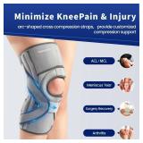 Galvaran Knee Brace for ACL MCL Meniscus Tear,Adjustable Knee Support for Maximum Knee Pain,Side Stabilizers for Injury or Surgery Recovery - Men and Women - Retail: $33