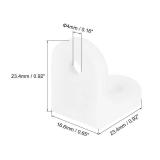 uxcell 20Pcs 90 Degree Plastic Corner Braces, 16.6x23.4x23.4mm Nylon Shelf Right Angle Brackets with Screws for Cabinets, Cupboards (White) - Retail: $8
