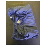 Biscaynebay Wrap Around Bed Skirts for Queen Beds Short Drop of 12\, Navy Adjustable Elastic Dust Ruffles Easy Fit Wrinkle Resistant Silky Luxurious Fabric Machine Washable - Retail: $18in