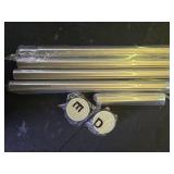 Mcrbeay Shower Curtain Rod, 1\ Diameter Heavy Duty Tension Shower Rod, Non Slip Adjustable 28-74 inch No Drill Shower Curtain Rods Spring Tension For Bathroom, Shower Stall, No Rust, Brushed Nickel - 