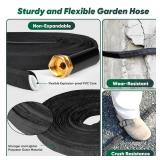 Toolasin Garden Hose 50ft, Non-Expanding, Lightweight, Leak-Proof Metal interface, No-Knots, Portable, Wear-Resistant, Sturdy, Flexible, 34GHT, Water Hose for Yard, Garden - Retail: $27