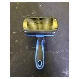 Swihauk Self Cleaning Slicker Brush - Skin Friendly Deshedding Grooming Tool for Dogs and Cats, Suitable for Shedding and Haired Pets, with Pet Supplies Accessories, Blue - Retail: $15