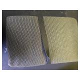 FASTMOMENT Airplane Seat Cushion Portable Travel Cushion for Comfort Foldable Stadium Pad with Breathable Fabric Seat Pad Perfect for Long Flights, Office, Camping, Bleacher (Standard Size - 15.7ftft)