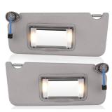 Youxmoto Sun Visor Left Driver and Right Passenger Side for Honda Accord 2008 2009 2010 2011 2012 2013 2014 2015 2016 2017, Grey Sun Visor Replaces# 83230TA0A91ZA, 83280TA0A91ZB, with Mirror and Light