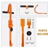 Ladder Stabilizer, Roof Ladder Standoff, Heavy Duty Ladder Stabilizer Accessory with Non-marring Rubber End Caps (Orange wHooks) - Retail: $40